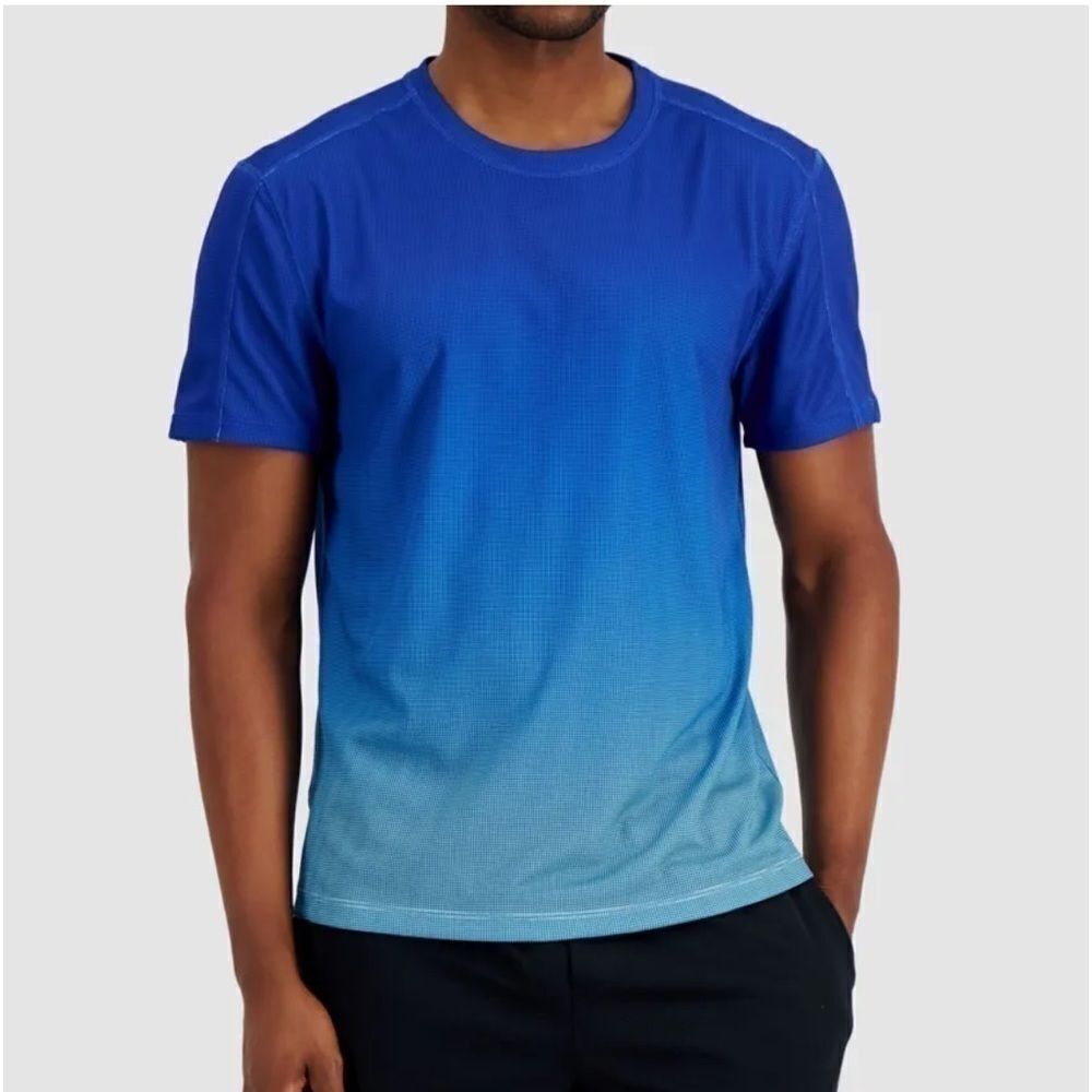 New Ideology Men's Size XXL Regular Fit Ombre Crewneck Performance T-Shirt